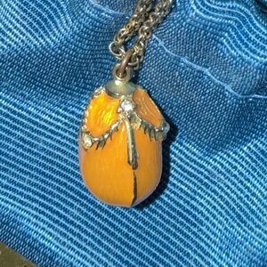 Faberge Egg Pendant Necklace